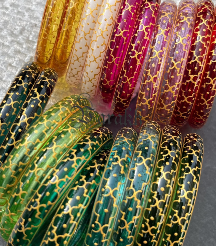 Hand painted Jali Bangles