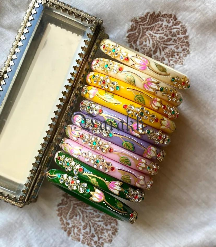 Tulip with Stone Bur Bangles